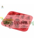 Силиконова форма за коледни сладки и шоколад силиконов коледен молд с 11 различни фигурки